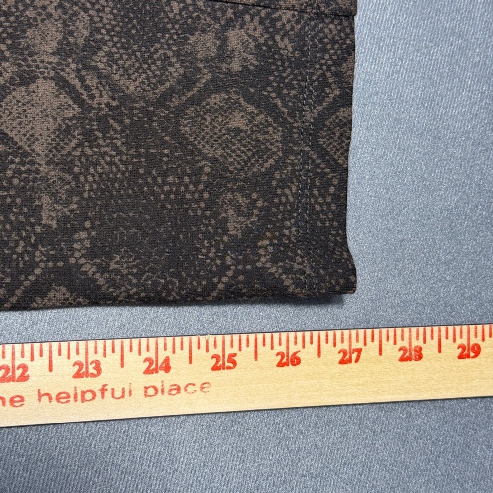 NYDJ Leggings Womens 10 Brown Ami Skinny Snakeskin Print Lift Tuck 11393P351 - Picture 8 of 11